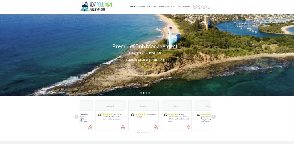 Airbnb Property Management Sunshine Coast Host My Home